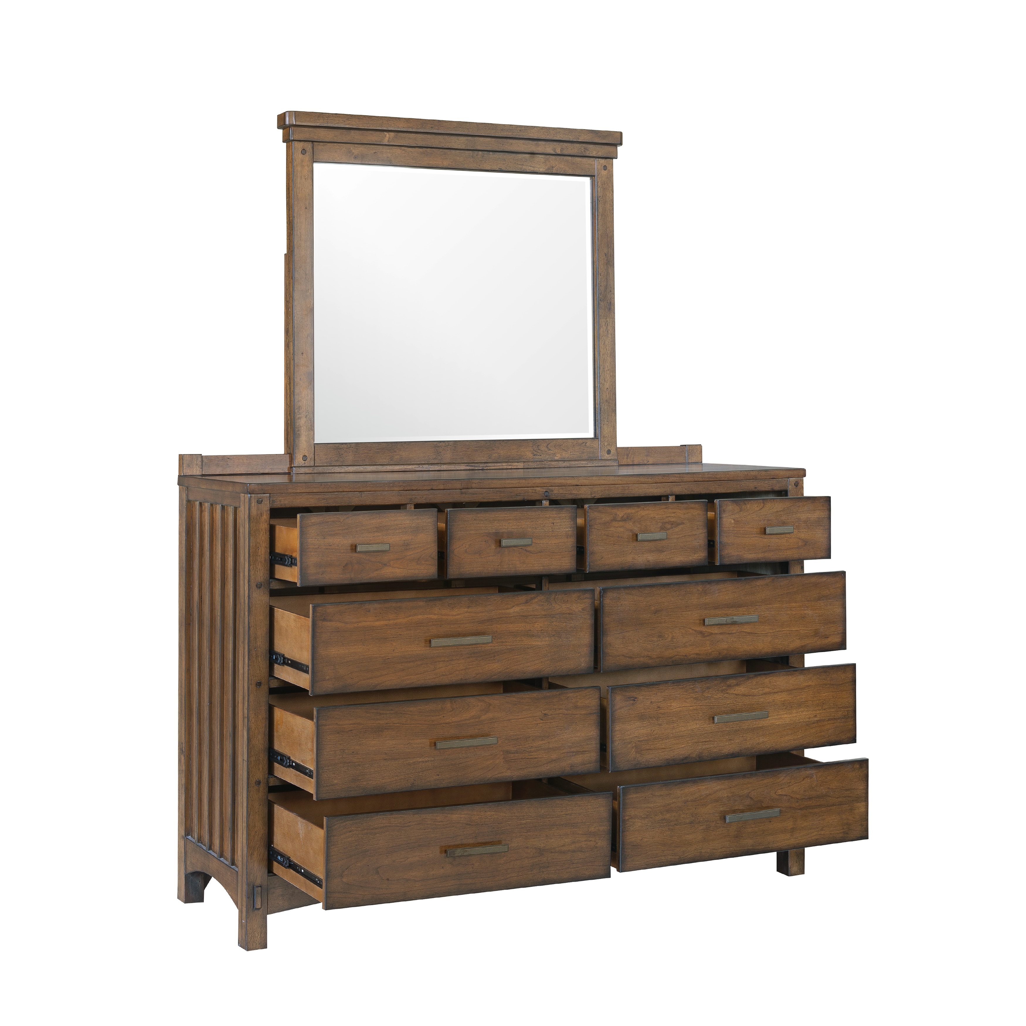 SLF Bedroom Seneca Beveled Glass Dresser Mirror S917-030 - Samuel